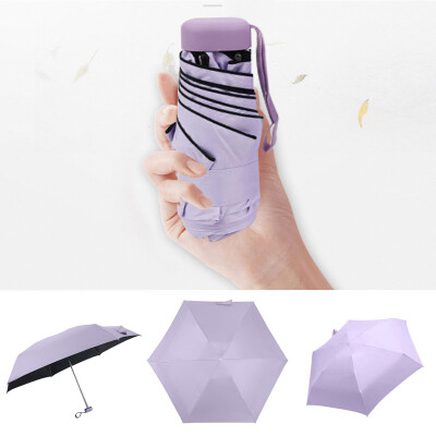 

JPGIF Flat Lightweight Umbrella Parasol Folding Sun Umbrella Mini Umbrella