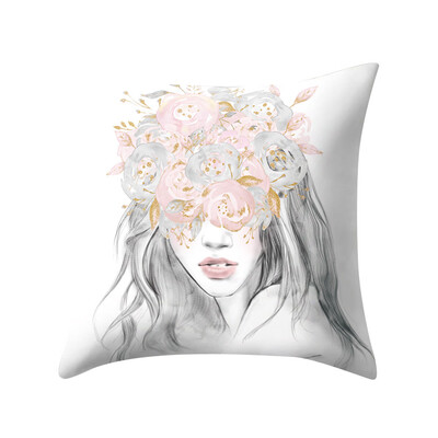 

〖Follure〗Rose Gold Pink Cushion Cover Square Pillowcase Home Decoratio