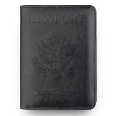 

Vintage PU Leather Passport Anti-Magnetic Storage Bag Passport Cover Card Wallet Storage Bag