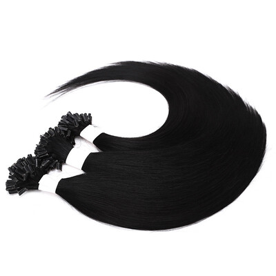 

1gstand Pre Bonded Nail U Tip Keratin Glue Remy Human Hair Extensions Balayage Long Straight Hair