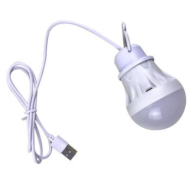 

USB Bulb Portable Lamp LED Hiking Camping Tent Travel Outdoor Indoor Emergency White Mobile Lights