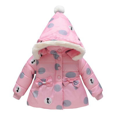 

Baby Girls Coat & Jacket Children Outerwear winter Hooded coats Winter Jacket Fashion Kids Coat childrens Warm Girls clothings