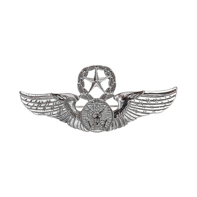 

European And American Fashion Pin Buckle Personalized Retro Metal Wings Metal Badge Pin Color Gold