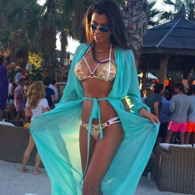 

Summer Sexy Women Loose Chiffon Cardigan Bathing Suit Swimsuit Cover Up Beach Swimwear