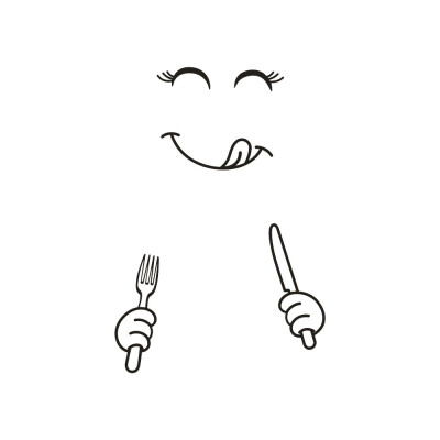

Cute Sticker Fridge Happy Delicious Face Kitchen Fridge Wall Stickers Art