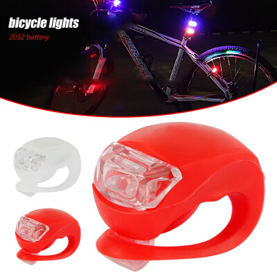 

Bicycle Waterproof Silicone LED Warning Light-ABS-2032 battery red2032 battery white-2PCS