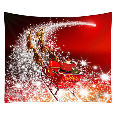 

200150cm Merry Christmas Creative HippieTapestry Wall Hanging Thicken Tapestries Christmas Gift Wedding Decoration