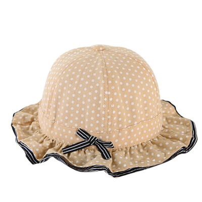 

Striped Basin Cap Fisherman Hat Baby Girl Sun Hat Cotton Children Kids Baby Summer Hat Dot Beach Bucket Girls Hats