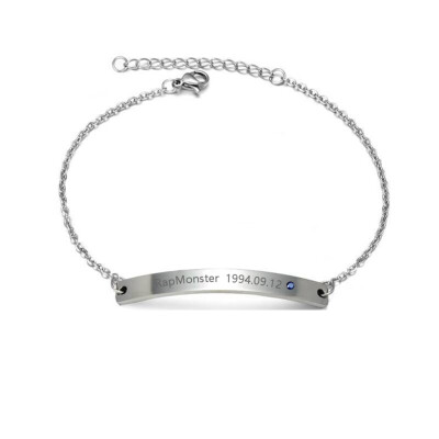 

Skisneostype- Kpop BTS Bracelet Bangtan Boys Adjustable Titanium Steel Bracelet