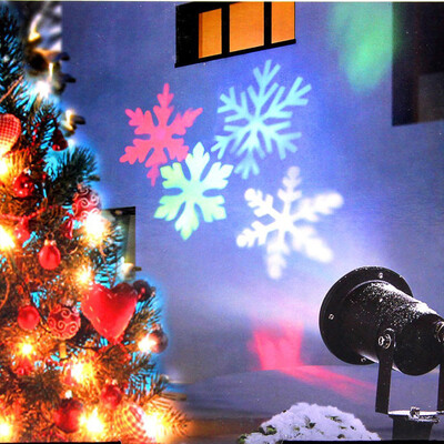 

Gobestart Outdoor Waterproof LED Light Projector White Moving Snowflake