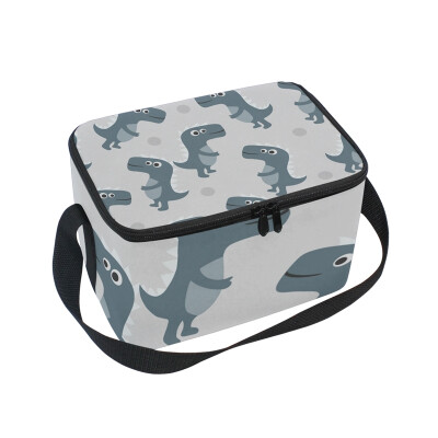 

ALAZA Lunch Box Insulated Dinosaurs Lunch Bag Large Cooler Tote Bagfor Men Women