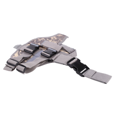 

Outdoor Hunting Shooting Gear Holster Thigh Leg Gear Holster Pouch Wrap-around with Coil Lanyard