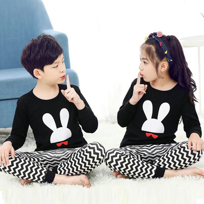 

Autumn Toddler Pajamas Baby Girls Boys Cartoon Print Sleepwear Set Long Sleeve Blouse TopsPants Pajamas