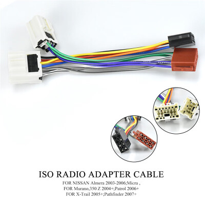 

12-020 ISO Radio Adapter for NISSAN 2003 Wire Wiring Harness Connector Lead Loom Cable Plug Adaptor Stereo