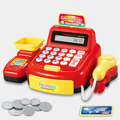 

Siaonvr Kids Pretend Toys Simulation Cash Shopping Cashier Role Play Game Set