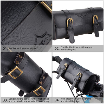 

12L Bike Front Handlebar Bag Bicycle Handlebar Pouch Cycling Front Handlebar Basket Bike Tool Storage Packs