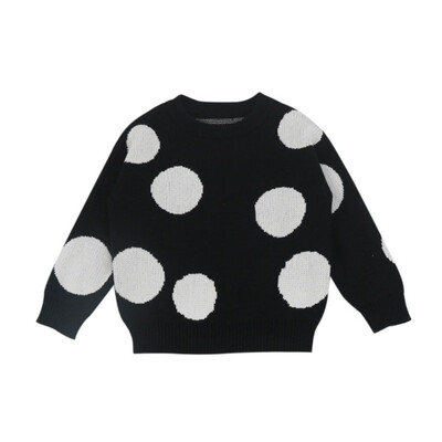 

Children Baby Sweaters Dot Boys Sweaters Winter Girls Sweaters Knit Kids Pullover Casual Boys Clothing 1-6 Years