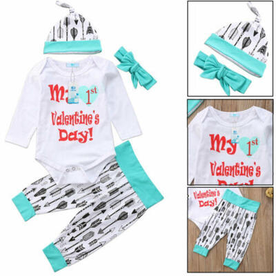 

New Newborn Baby Boy Girl Unisex Romper Bodysuit Pants Outfit Set Clothes