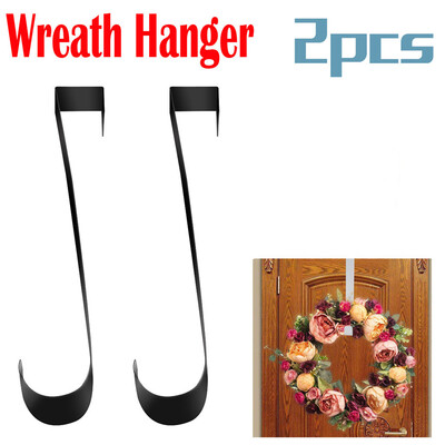 

Tailored Premium Over The Door Metal Wreath Hanger Wreath Hook Party Home Decoration