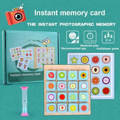 

YIWULAInstant Memory Board Games Wooden Toy Puzzle Children Educational Learning Toys
