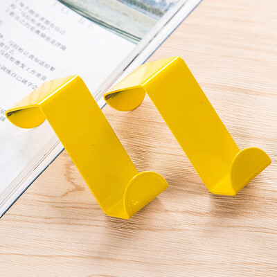 

〖Follure〗2PCS Over Door Hook Stainless Kitchen Cabinet Clothes Hanger Organizer Holder