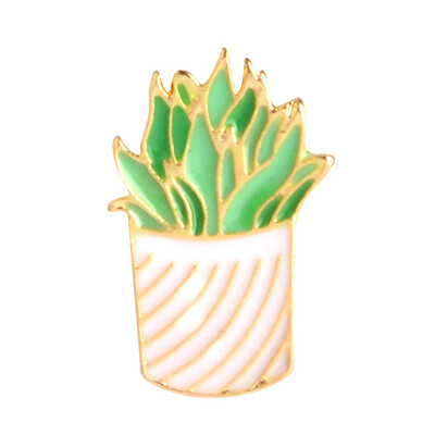 

Arrival Fashoin Accessories Hot Style Drip Cartoon Chic Brooch Cactus Potted Plant Clothing Badge