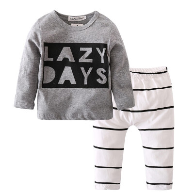 

New Products Listed Spring&Autumn Baby Boys 0-2Years Childrens Sets Striped stripe Childrens Clothing 2PCS