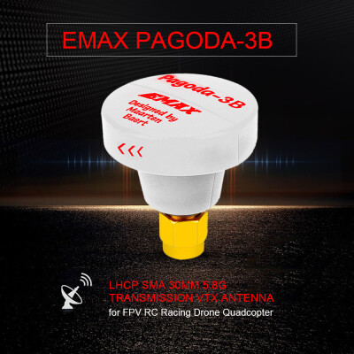 

EMAX Pagoda-3B RHCP MMCX 90MM 58G Transmission FPV Antenna VTX for FPV RC Racing Drone Quadcopter