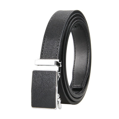 

Womens Automatic Buckle Genuine Leather Ladys Ratchet Holeless Belt Business High Quality Womens Real Belt for Pants