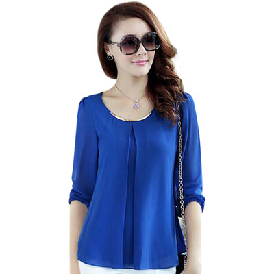 

Long Sleeve Embroidery Chiffon Blouse For Womens Tops And Blouses Shirt 2019 Office Lady Shirt Women Tops Blusas feminine blouse