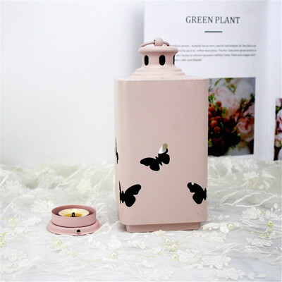 

Gobestart Wrought Iron Butterfly Candle Holder Metal Candlestick Lantern Home Decor