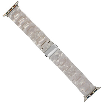

〖Follure〗Luxury Crystal Resin Agate Beads Band Wrist Strap For Appl iwatch 4 44MM