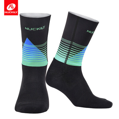 

NUCKILY Unisex Sublimation Printing Socks Cotton Sole Socks Unique Graphic Happy Riding Sock Running Sock&Cycling Sport Sock