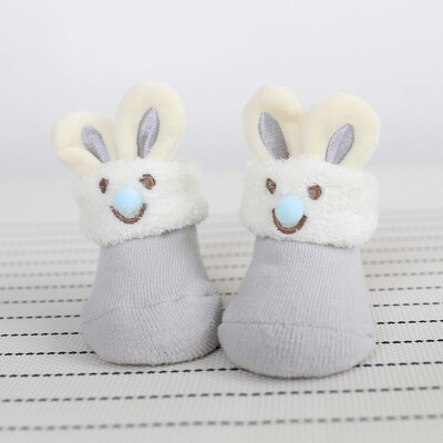 

Newborn Toddler Baby Boy Girl Socks Cute Bunny Ears Floor Socks Anti-Slip Baby Step Sock