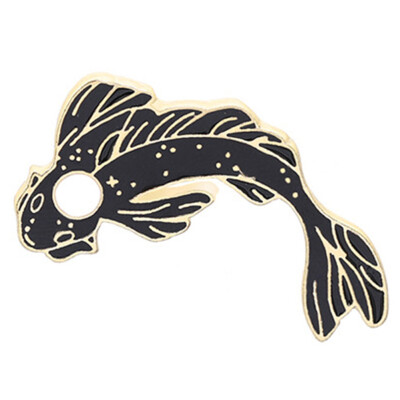 

New Lovely Cartoon Brocade Carp Brooch Fashion Jewelry students children Badge