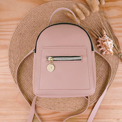 

Tailored Fashion Women Shoulders Small Backpack Letter Purse Mobile Phone Messenger Bag