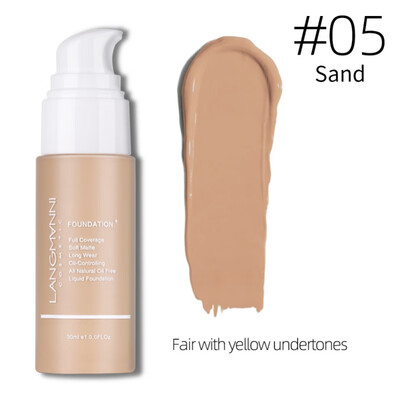 

Lasting Control Oil Moisturizing Cover Blemishes Even Skin Color Liquid Foundation Waterproof Foundation Liquid
