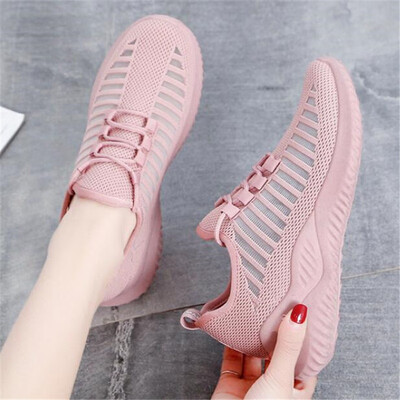 

DIWEINI Pink sneakers women Spring Summer Casual Shoes Breathable Mesh Flat Shoes Woman Trainers Shoes Tenis feminino D99