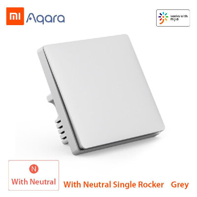 

Xiaomi Aqara QBKG04LM Smart Wall Switch Smart Wi-Fi Control Lighting from Anywhere Home Smart Wall Touch APP Home Device Remote Co