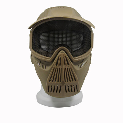

29x19x22cm Outdoor Full Face Metal Mesh Paintball Protection Mask 1pc Adjustable