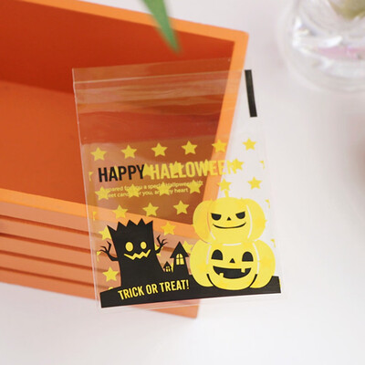 

Clear Bag Halloween Pumpkin Ghost Gifts Bags Halloween Party Craft
