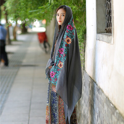 

Hot Sale Print Flower print Chiffon Scarves Women Wrap Sunscreen Beach Cover Up Long Hijab Bandana Polyester Cape Female