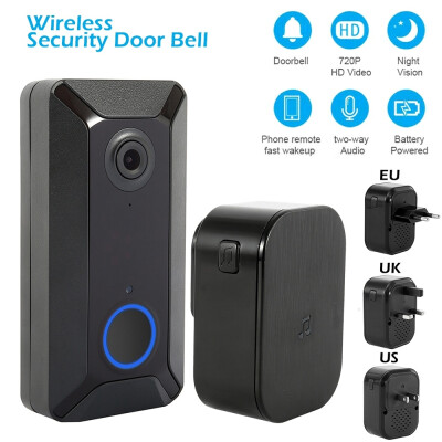 

720P Smart WIFI Wireless 24G Video Doorbell With Indoor Chime Night Vision APP Control