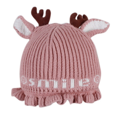 

Baby Hats for Girls Boys Cap Winter Infant Winter Keep Warm Hat Antlers Crochet Knit Hat Children Kids Beanie