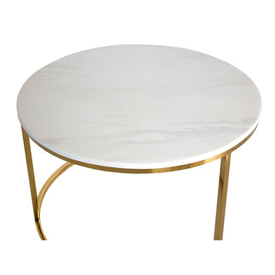 

Frico Stainless Steel Natural Marble Coffee Table 5916