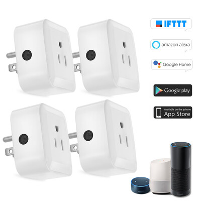 

Mini Wifi Smart Plug with OnOff Switch Support Phone App Control Anywhere&Anytime Timing Function Voice Control for Amazon A
