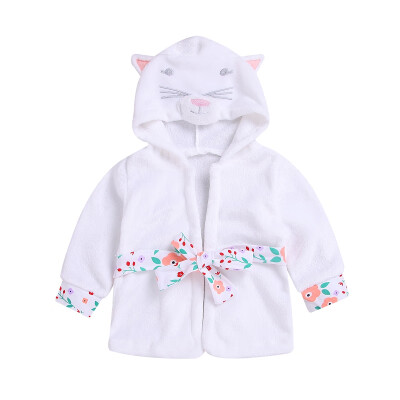 

Cartoon Childrens Robe Cotton Baby Bathrobe Long Sleeve Hooded Kids Bath Robe Lovely Animal Child Boy Girls Robes Kids Clothes