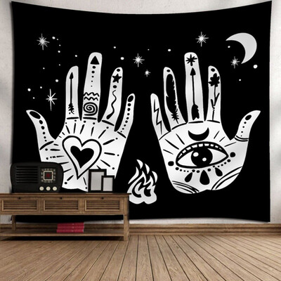 

Tarot Hanging Tapestries Hippie Sun Moon Blanket Decor Hanging Mat Tapestry Wall Home Yoga Carpet Star