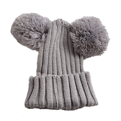 

Children Hat Toddler Kids Baby Girl Boys Winter Wool Hat Knit Beanie Fur Pom Pom Hat Baby Boys Girls Warm Cap Drop Shipping