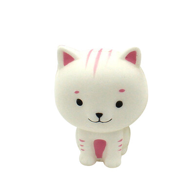 

White Cartoon Cats Anti Stress Toys Children Slow Rebound Simulation Cat Toy PU Cute Kitten Antistress Soft Toys